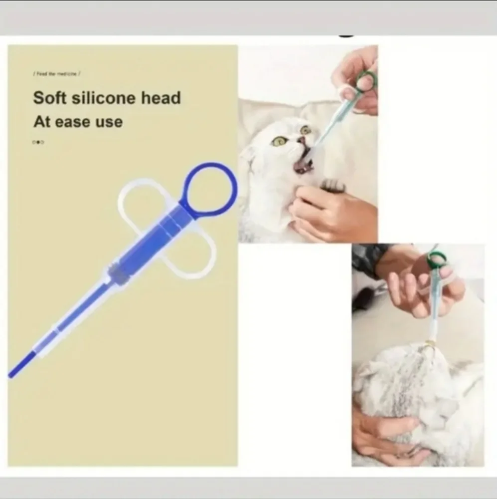 Animal Feeding Kit/Pill Shooter‎ For Animal's Medication Blue NWT